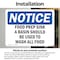 Signmission Food Prep Sink Only A Basin Should Be Used, 7 in W x Rectangle, Vinyl Decal OS-2PACK-NS-D-57-L-12833 - alternate 5